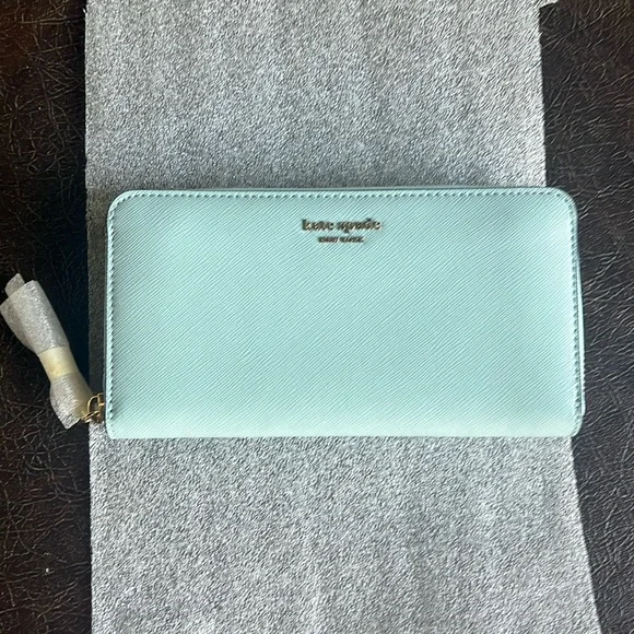 New Kate spade long continental wallet blue - Picture 7 of 9